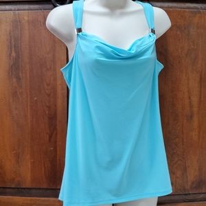 WHBM blue tank top size medium
